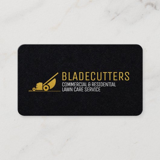 Maßgeschneiderte Visitenkarten für den Rasenmäher Visitenkarte (Vorderseite)