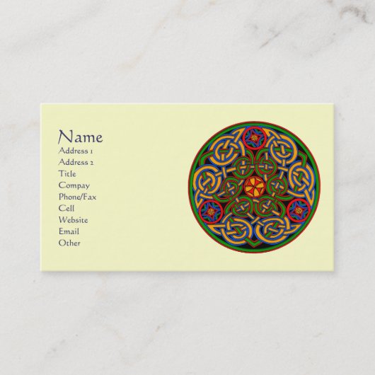 Maßgeschneiderte Visitenkarten für keltische Kunst Visitenkarte (Vorderseite)