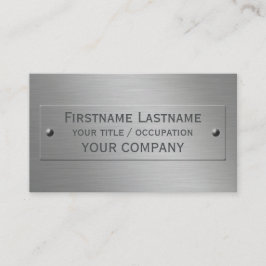 Maßgeschneiderte Visitenkarten für Metal Look Visitenkarte