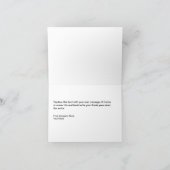 Maßgeschneiderte Visitenkarten für Unternehmen Dankeskarte (Innenseite)