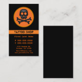 Maßgeschneiderte Visitenkarten mit schwarzem orang Visitenkarte (Vorne/Hinten)