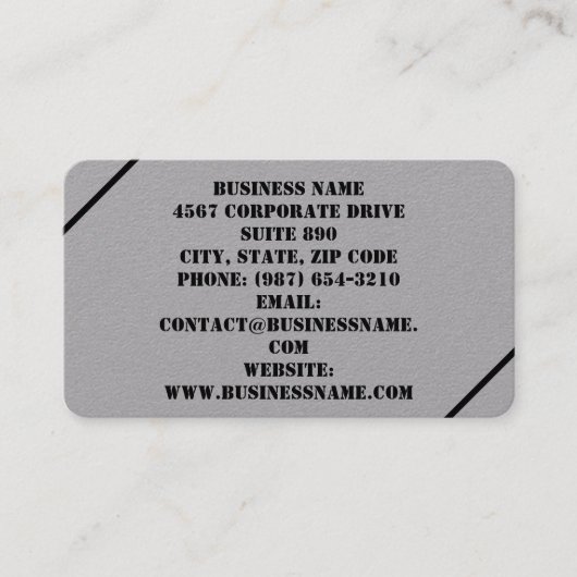 Maßgeschneiderte Visitenkarten Visitenkarte (Vorderseite)