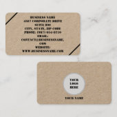 Maßgeschneiderte Visitenkarten Visitenkarte (Vorne/Hinten)