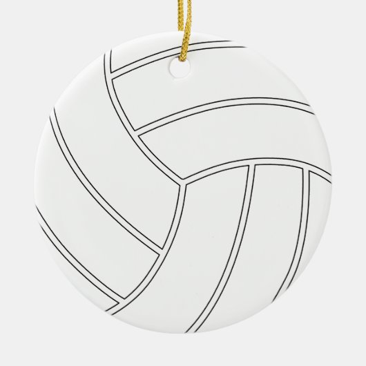 Maßgeschneiderte Volleyball Weihnachtsschmuck (Vorne)