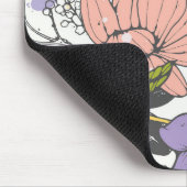 Maßgeschneiderte Vorlage Blumenmuster Weißer Garte Mousepad (Ecke)