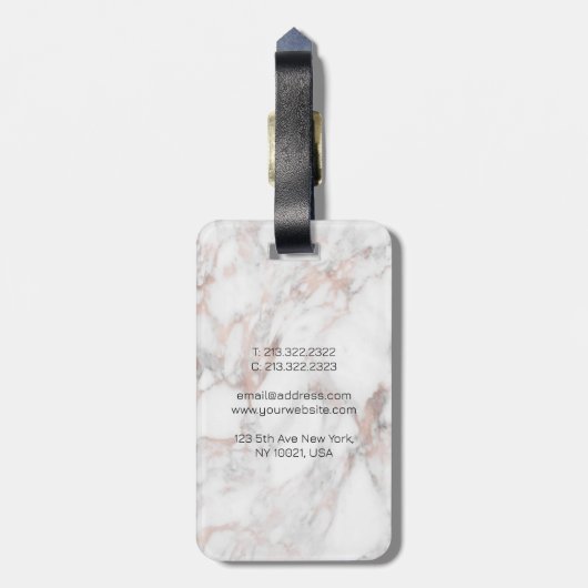 Maßgeschneiderte Vorlage für das Gepäckanhänger Ro (Rückseite vertikal)