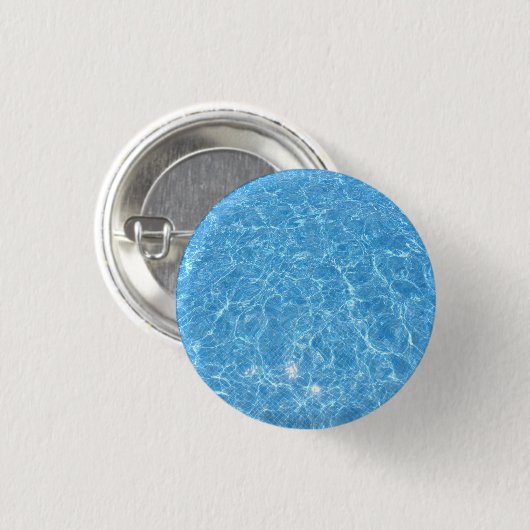 Maßgeschneiderte Vorlage für den Pool Blaues Wasse Button (Vorne & Hinten)