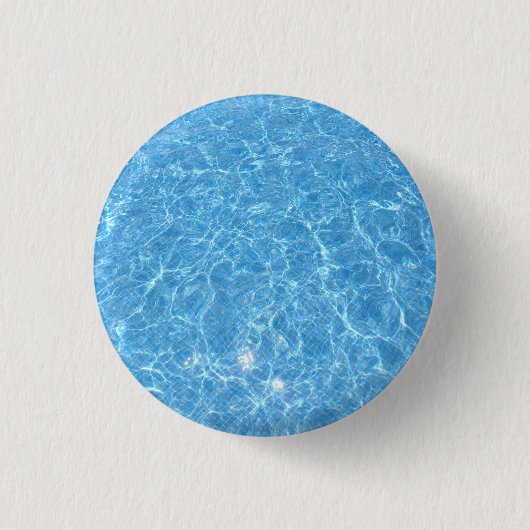 Maßgeschneiderte Vorlage für den Pool Blaues Wasse Button (Vorderseite)