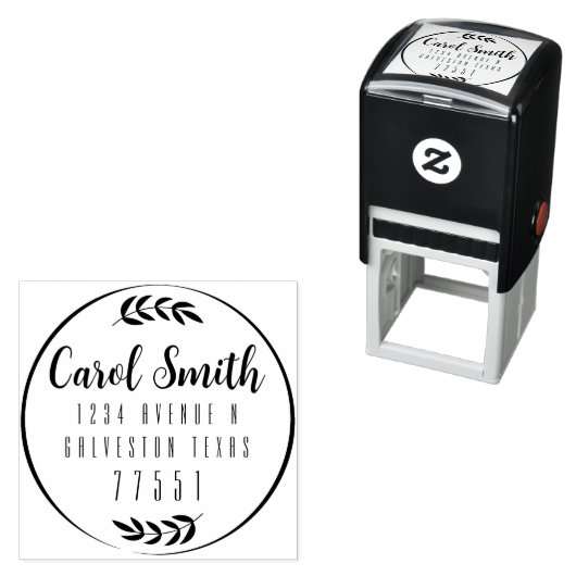 Maßgeschneiderte Vorlage für die 1.5"x1.5"-Briefma Permastempel (Beispiel)