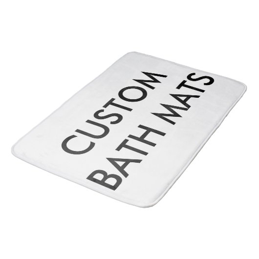 Maßgeschneiderte Vorlage für die Personalisierte D Badematte (Schrägansicht)