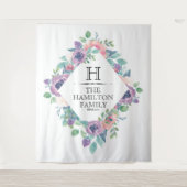 Maßgeschneiderte Vorlage für florale Rahmen Wandteppich (Vorderseite)