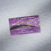 Maßgeschneiderte Vorlage für Lila Magnetkarten für Magnetische Visitenkarte (Beispiel)