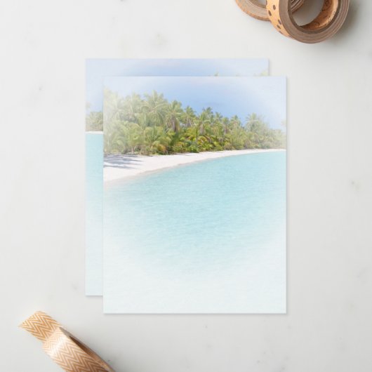 Maßgeschneiderte Vorlage für Meerespalmen (Vorderseite/Rückseite Beispiel)