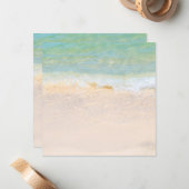 Maßgeschneiderte Vorlage für Meereswellen und Sand (Vorderseite/Rückseite Beispiel)