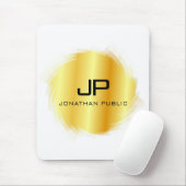 Maßgeschneiderte Vorlage für Metallic Gold Look Mo Mousepad (Mit Mouse)