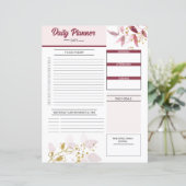 Maßgeschneiderte Vorlage für Tagesplaner (Stehend Vorderseite)