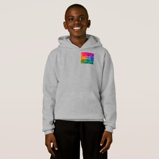 Maßgeschneiderte Vorlagenboys für die Vordergrundk Hoodie (Vorne ganz)