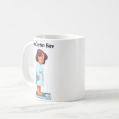 Maßgeschneiderte Waage für das Gewicht des Cartoon Kaffeetasse (Vorderseite Links)