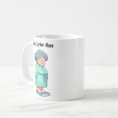 Maßgeschneiderte Waage für das Gewicht des Cartoon Kaffeetasse (Vorderseite Links)