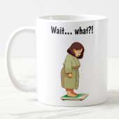 Maßgeschneiderte Waage für das Gewicht des Cartoon Kaffeetasse