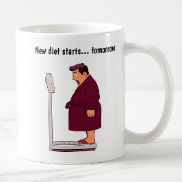 Maßgeschneiderte Waage für das Gewicht des Cartoon Kaffeetasse