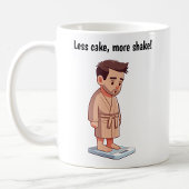 Maßgeschneiderte Waage für das Gewicht des Cartoon Kaffeetasse