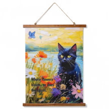 Maßgeschneiderte Wandkunst, Wandbehängung mit Blum