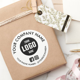 Maßgeschneiderte, wasserdichte Logo-Aufkleber Runder Aufkleber