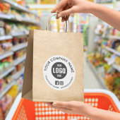 Maßgeschneiderte, wasserdichte Logo-Aufkleber Runder Aufkleber