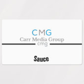 Maßgeschneiderte, wasserdichte Produktkennzeichnun Etiketten (Design 1)