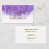 Maßgeschneiderte Wasserfarbe mit Gold Flecks Visitenkarte (Vorne/Hinten)