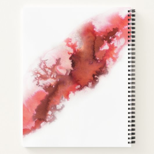 Maßgeschneiderte Wasserfarbe Notizblock (Rückseite)