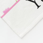 Maßgeschneiderte Wasserfarbenflordecke - Geschenk Fleecedecke (Ecke)