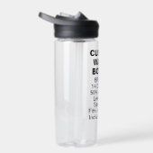Maßgeschneiderte Wasserflasche + Stroh (BPA BPS BP Trinkflasche (Rechts)