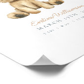 Maßgeschneiderte Watercolor Puppy Kinderzimmer - G Poster (Ecke)