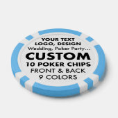 Maßgeschneiderte WEDD Tokens Casino Poker Chips, 9 Pokerchips (Einzeln)