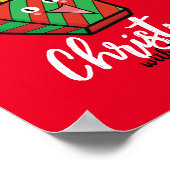 Maßgeschneiderte Weihnachten mit Pommes frites Poster (Ecke)