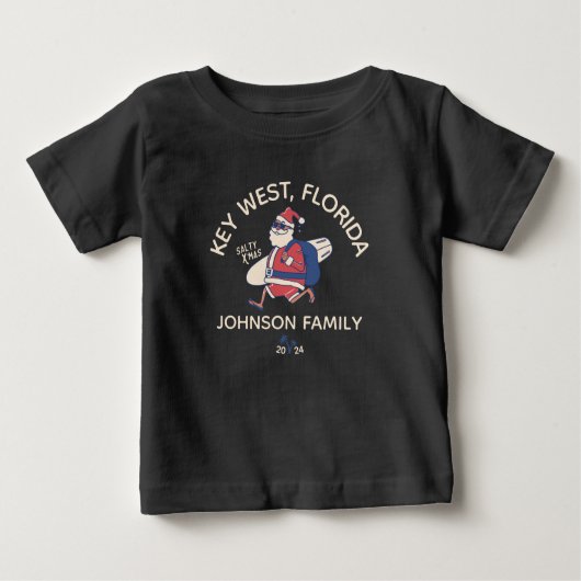 Maßgeschneiderte Weihnachts-Familie Beach Urlaub M Baby T-shirt (Vorderseite)