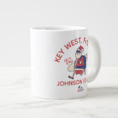 Maßgeschneiderte Weihnachts-Familie Beach Urlaub M Jumbo-Tasse (Vorderseite Rechts)