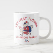 Maßgeschneiderte Weihnachts-Familie Beach Urlaub M Jumbo-Tasse (Rechts)