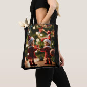 Maßgeschneiderte Weihnachts-Foto-Designtasche Tasche (Von Nahem)