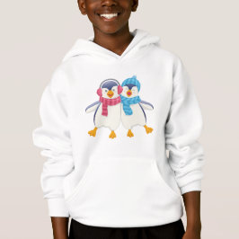 Maßgeschneiderte Weihnachts-niedlich-Pinguine Hoodie