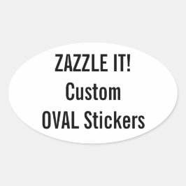 Maßgeschneiderte Weihnachts OVAL Stickers Blank Te