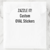 Maßgeschneiderte Weihnachts OVAL Stickers Blank Te (Tasche)