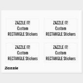 Maßgeschneiderte Weihnachts-RECTANGLE Stickers Bla (Blatt)