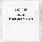 Maßgeschneiderte Weihnachts-RECTANGLE Stickers Bla (Tasche)