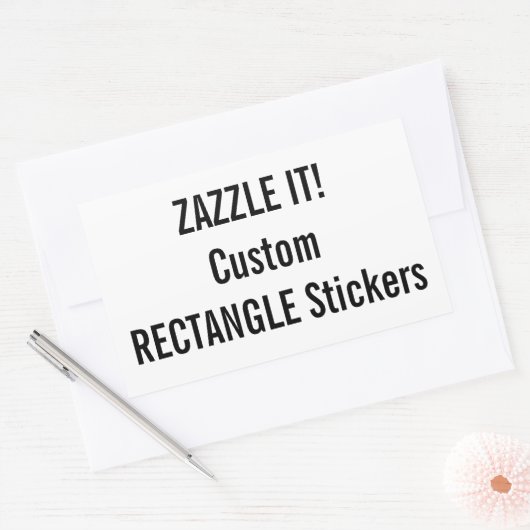 Maßgeschneiderte Weihnachts-RECTANGLE Stickers Bla (Umschlag)