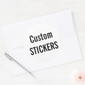 Maßgeschneiderte Weihnachts-RUNDFUNK-Aufkleber Runder Aufkleber (Umschlag)