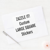 Maßgeschneiderte Weihnachts-SQUARE-Sticker Leere T Quadratischer Aufkleber (Umschlag)