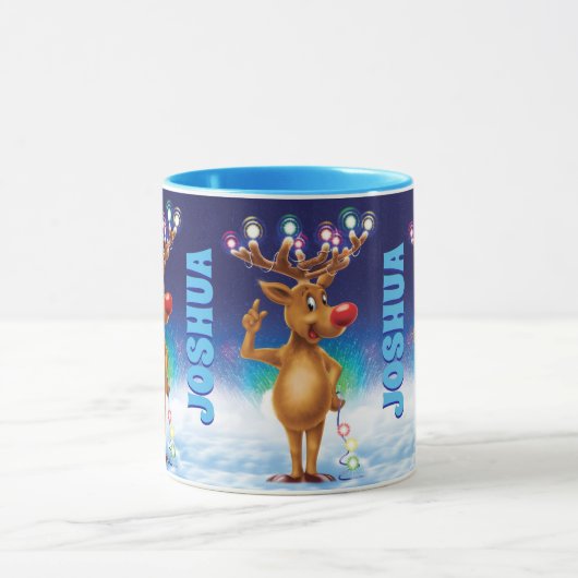 Maßgeschneiderte Weihnachts-Tasse, Rudolph und Lic Tasse (Zentrum)
